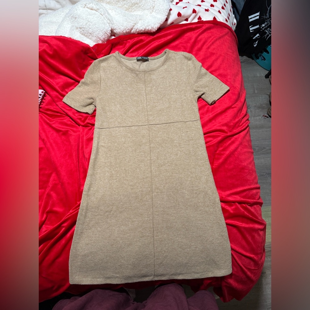 Tan ZARA dress